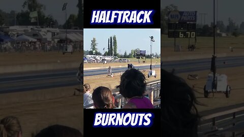 Side by Side Nitro Funny Car Halftrack Burnouts! #shorts