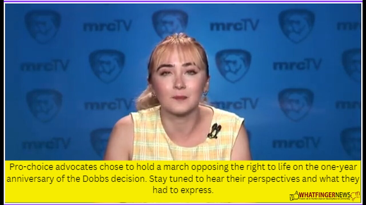 Pro-choice advocates chose to hold a march opposing the right to life on the one-year anniversary