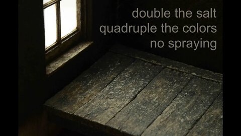 Double the Salt - Quadruple the Colors - No Spraying