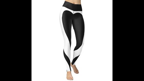 Black & White High Waist Leggings