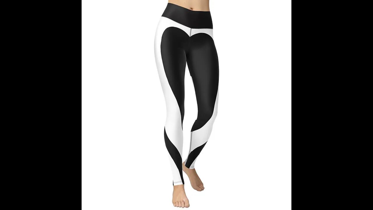 Black & White High Waist Leggings