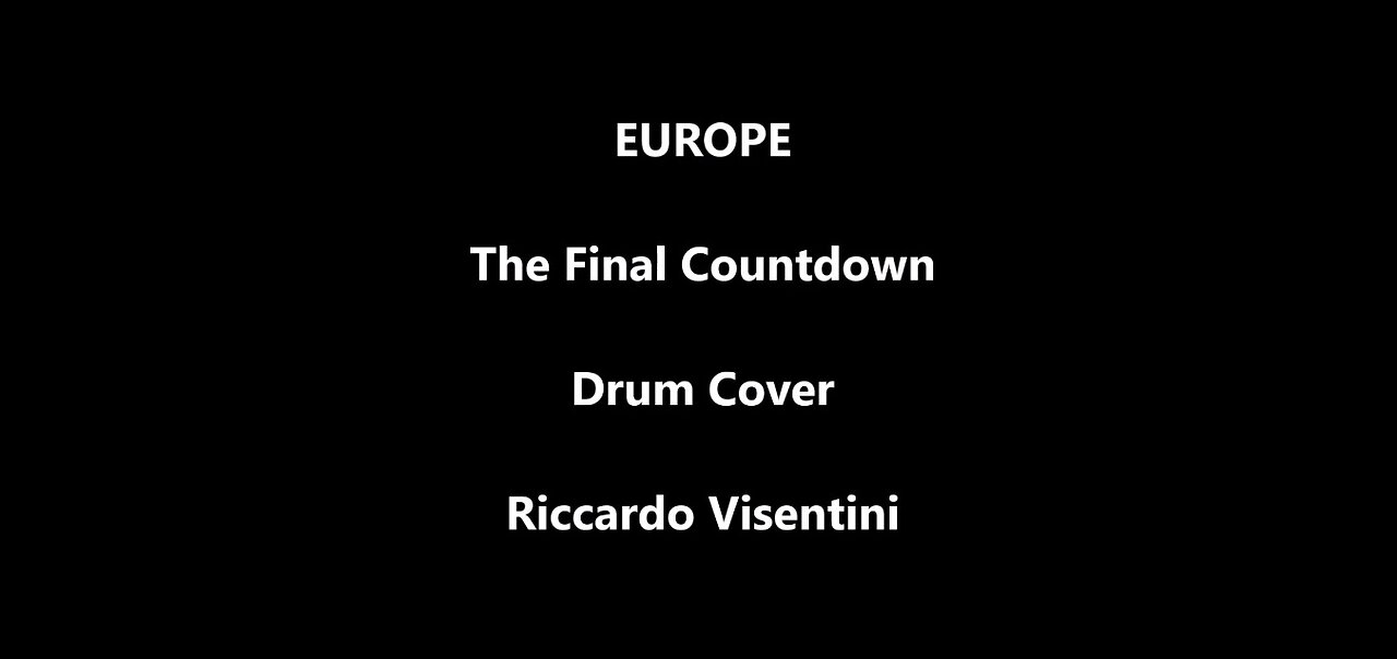 Europe - The Final Countdown - Drum Cover