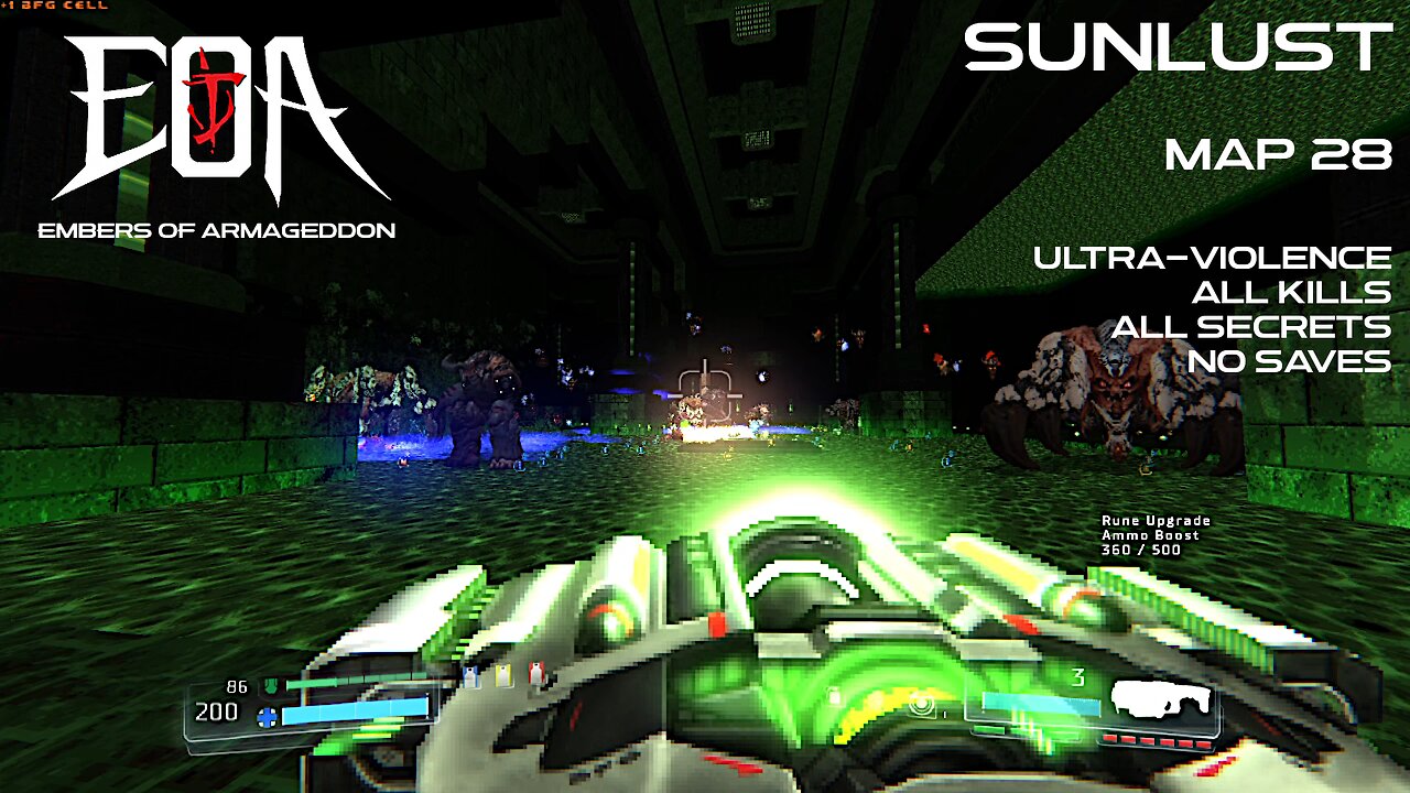 Embers of Armageddon + Sunlust | Map 28 | Ultra-Violence 100%