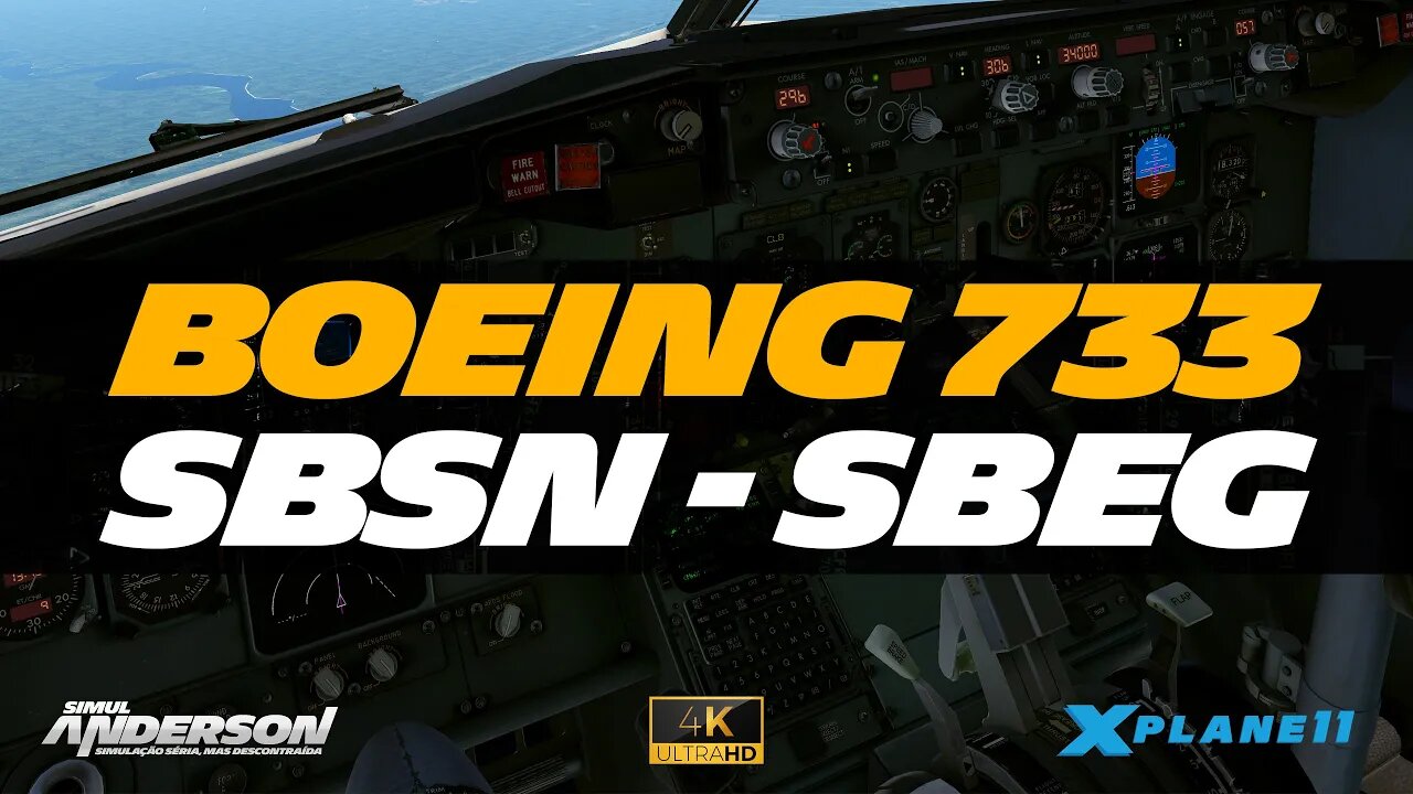 Voo Completo: B733 no trecho Santarém (SBSN) - Manaus (SBEG)