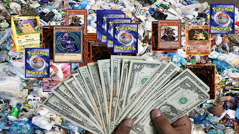 Found Pokemon & Yu-Gi-Oh! Cards in the trash and Sold them for Profit!