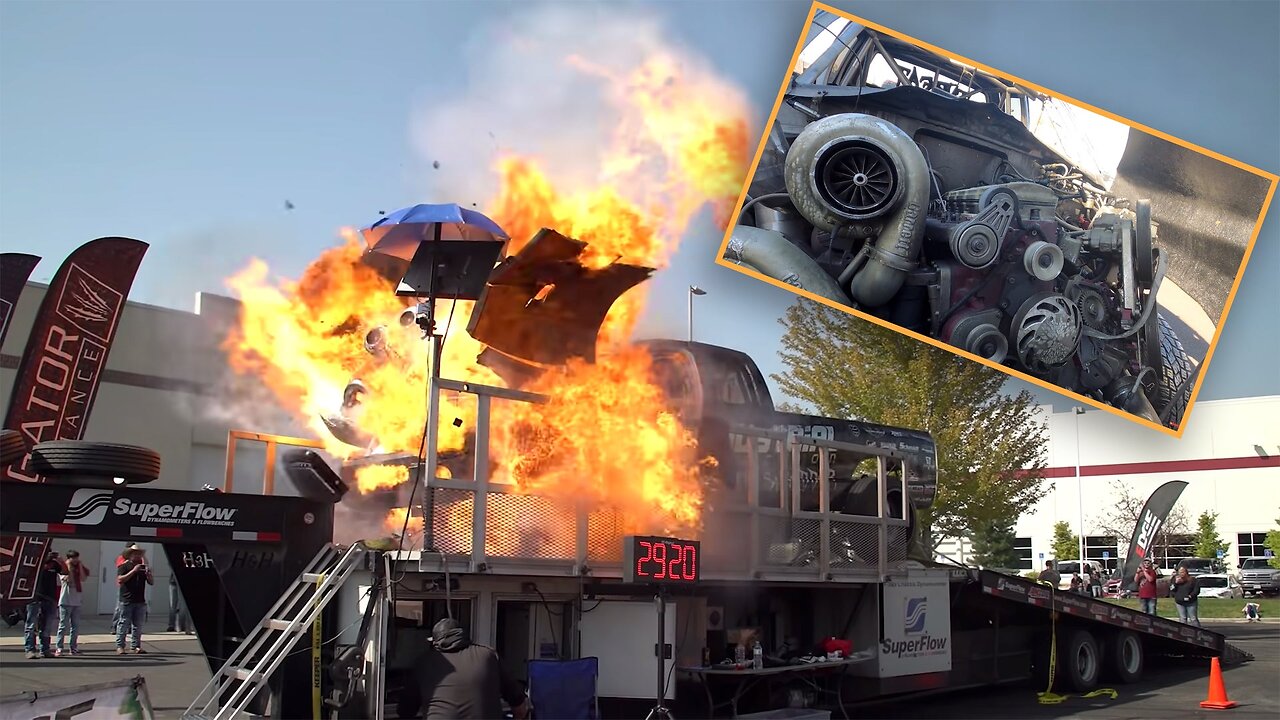 This is insane.3000 HorsePower Truck explosion "JRE"