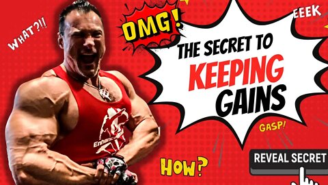 SECRET to Maintaining Mass! No more lost gains
