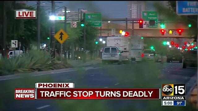 Suspect dies after being shot by Phoenix Police downtown, officer hurt in incident
