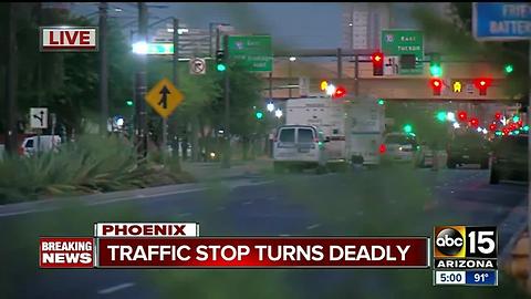 Suspect dies after being shot by Phoenix Police downtown, officer hurt in incident