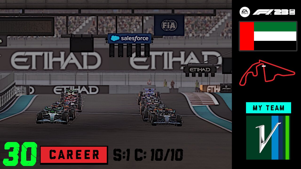 F1 2023 | Vanwall Racing Team | Yas Marina Circuit |Wyscig #30