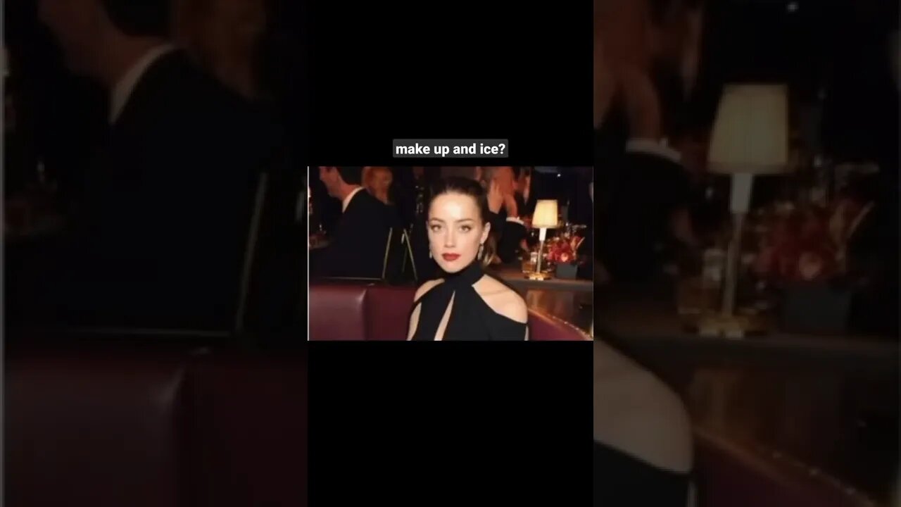 Amber's hidden superpower heals broken nose just with ice 🤣🤥 #shorts #amberheard #johnnydepp