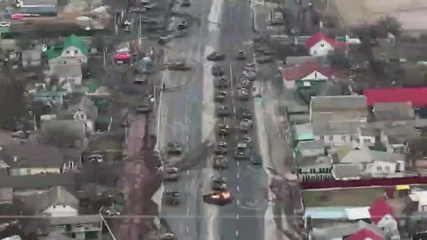 🇺🇦Graphic War18+🔥TB2 Bayraktar Combat Drone Ukraine Armed Forces(ZSU) Firing on Russia Tanks #Shorts