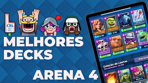 OS MELHORES DECKS PARA DA ARENA 4 #shorts #clashroyal #clash #clashroyale #royale