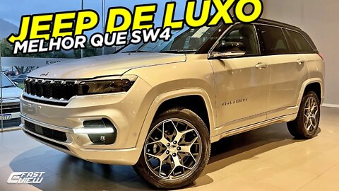 NOVO JEEP COMMANDER OVERLAND 2.0 TURBO 2022 POR R$314 MIL MELHOR CUSTO BENEFÍCIO QUE SW4?