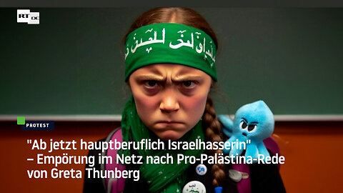 "Ab jetzt hauptberuflich Israelhasserin" – Empörung im Netz nach Rede von Greta Thunberg