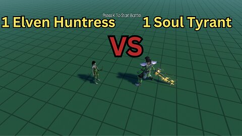 1 Elven Huntress Versus 1 Soul Tyrant || Ultimate Epic Battle Simulator