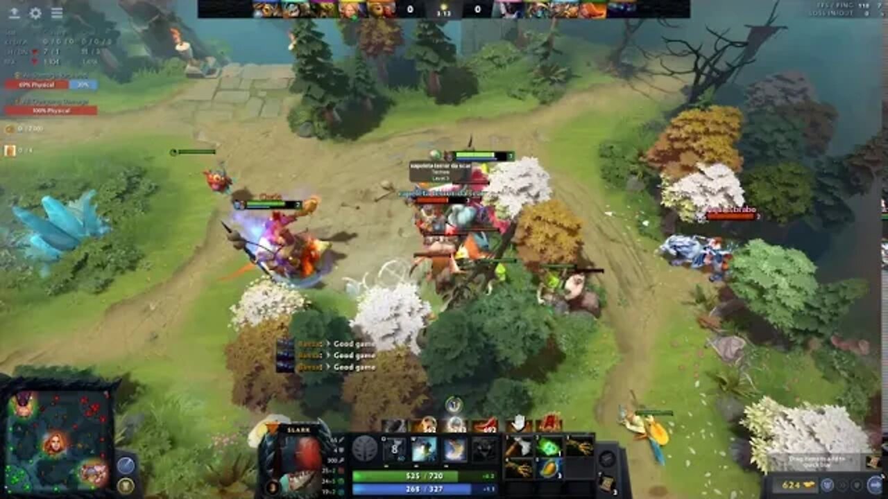 (Compacto)(Dota 2) Sendo carregado fortemente, mas fechando o cavern crawl