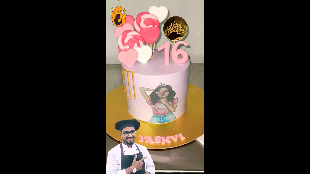 16 Birthday GIRL Cake, 😍 SAMCAKESCRAFT? #ytshorts #viral #shorts #trending