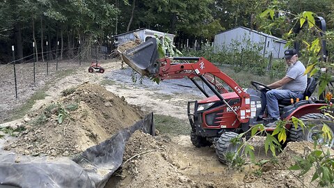 Covering Up Cellar #tractor #rootcellar #farm #homestead Chamberlin Family Farms “Naturally Good”