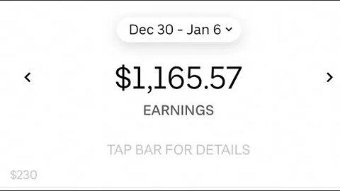 Uber Husband and Wife team $2500 1st week of 2020