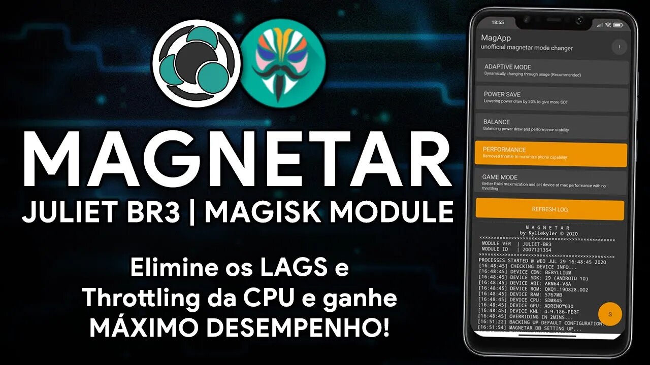 MAGNETAR JULIET BR3 | NOVA VERSÃO | MELHORE O DESEMPENHO DOS GAMES E ELIMINE O CPU THROTTLING!