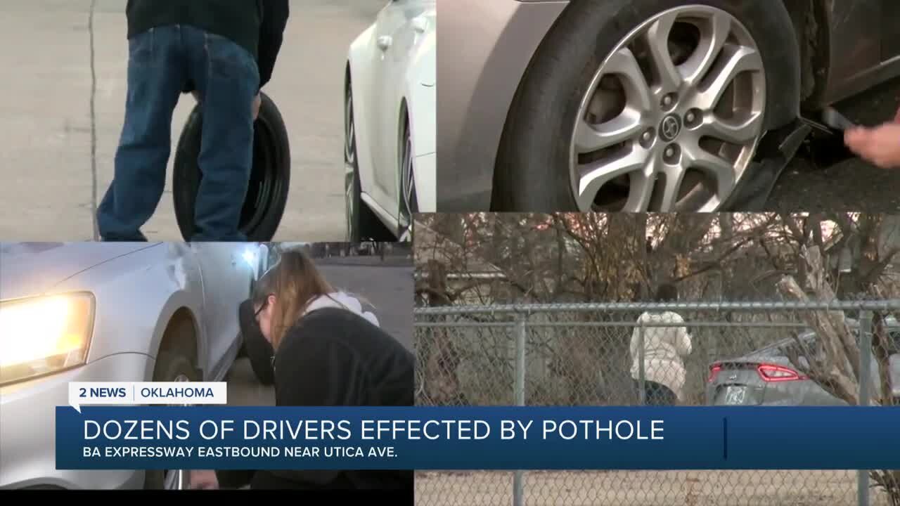 Crews work to repair dangerous pothole on BA Expressway