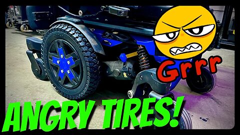 VLOG 673: permobil tires on a quantum?? (OEM aggressive tread tires)