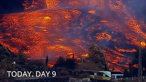 LA PALMA LAVA FLOW DESTROYS EVERTHING