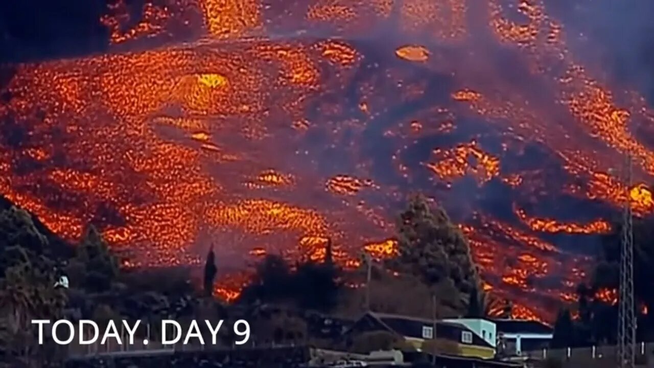 LA PALMA LAVA FLOW DESTROYS EVERTHING