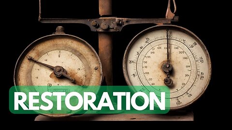 Rusty Antique Mechanical Scales Restoration