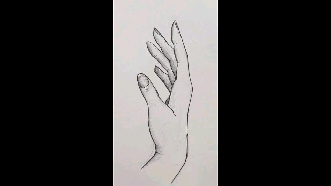 easy way to draw hand sketch