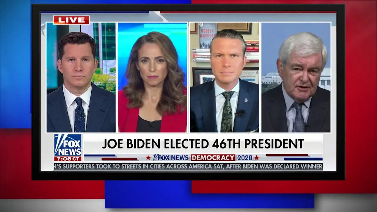 Newt Gingrich "this is a corrupt and stolen election".