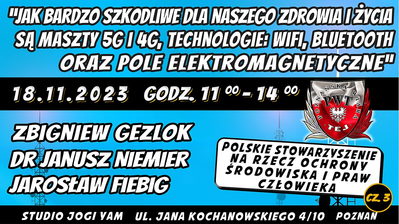 Prelekcja o 5g, Janusz Niemier, Zbigniew Gelzok, Prezes Pierwszy Jarosław Fiebig, cz. 3 2023 11 18
