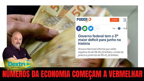 NÚMEROS DA ECONOMIA COMEÇAM A VERMELHAR