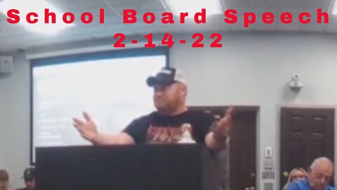 School Board Speech 2-14-22