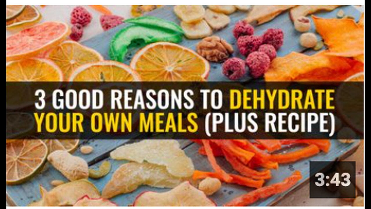 3 Good reasons to dehydrate your own meals (plus recipe)