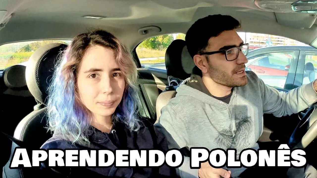 Comecei um curso de Polonês - Vlog no carro.