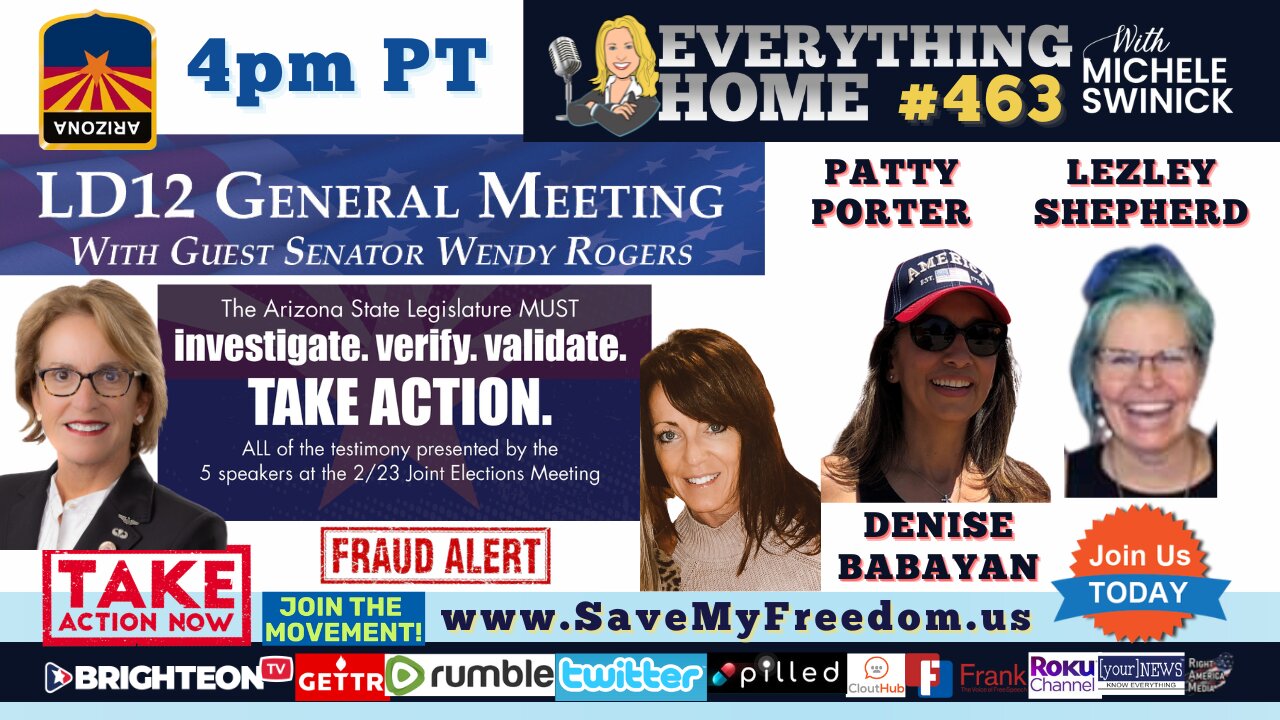 #42 ARIZONA CORRUPTION EXPOSED: Senator Wendy Rogers Refuses To Investigate Arizona Corruption - The Rockstars Of The LD12 Meeting Give A Recap - We The People Held Wendy Accountable!