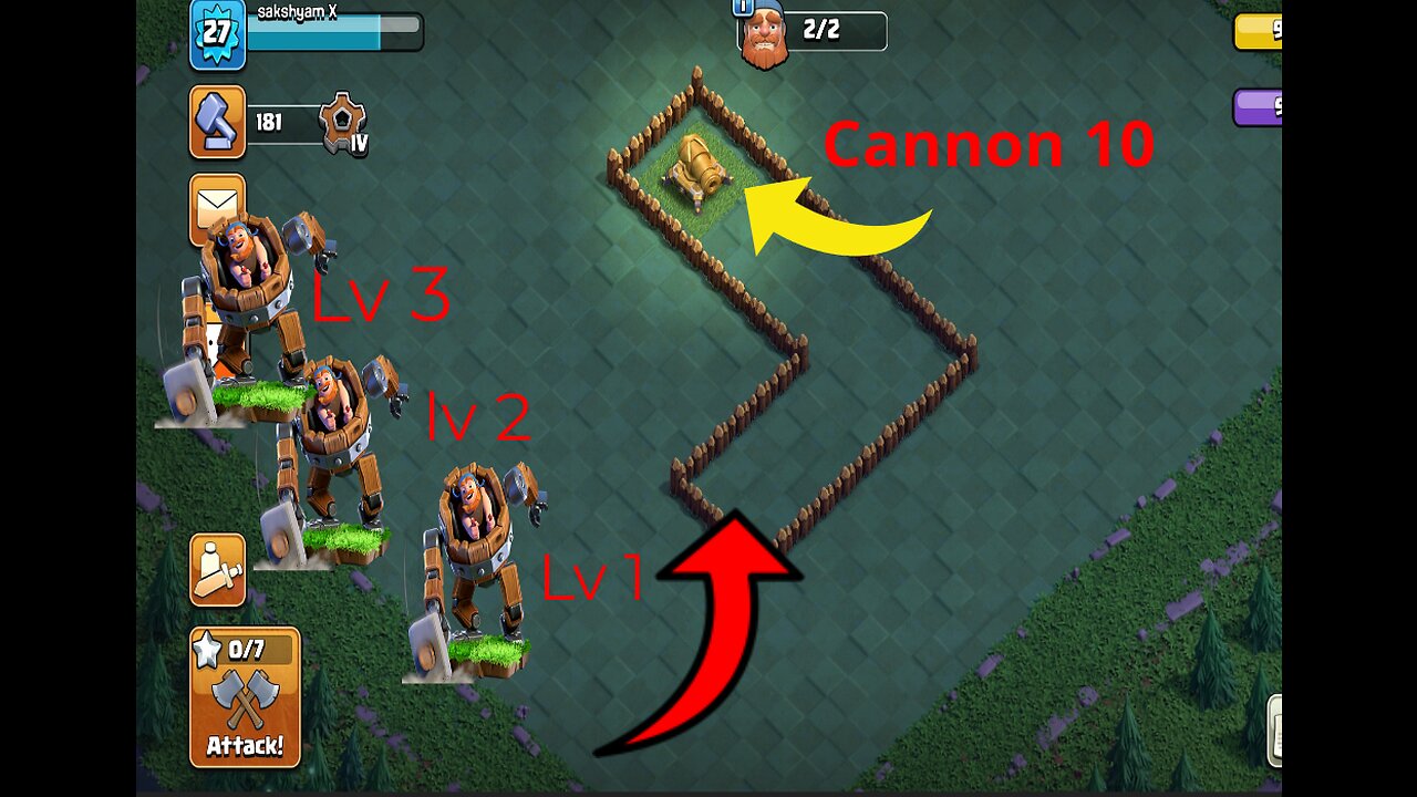 Level10 cannon vs battle maching