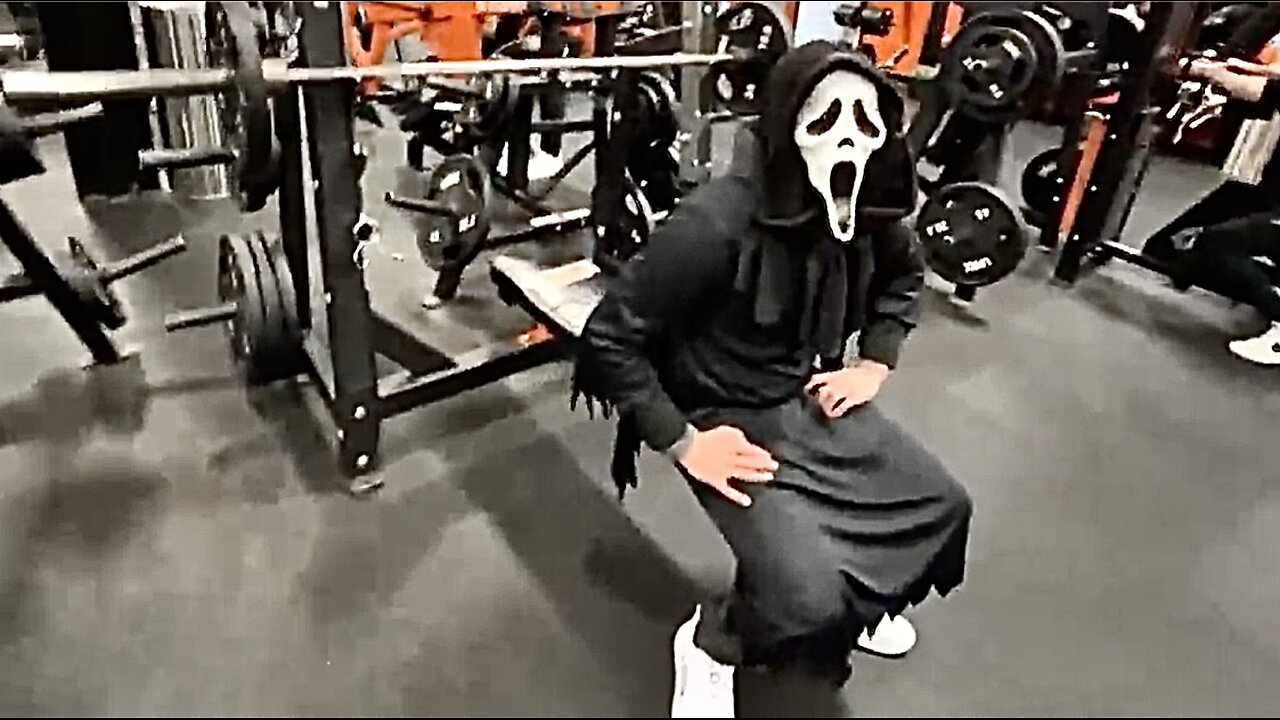 Ghost Face at the Gym! 👻 LMAO IRL Stream