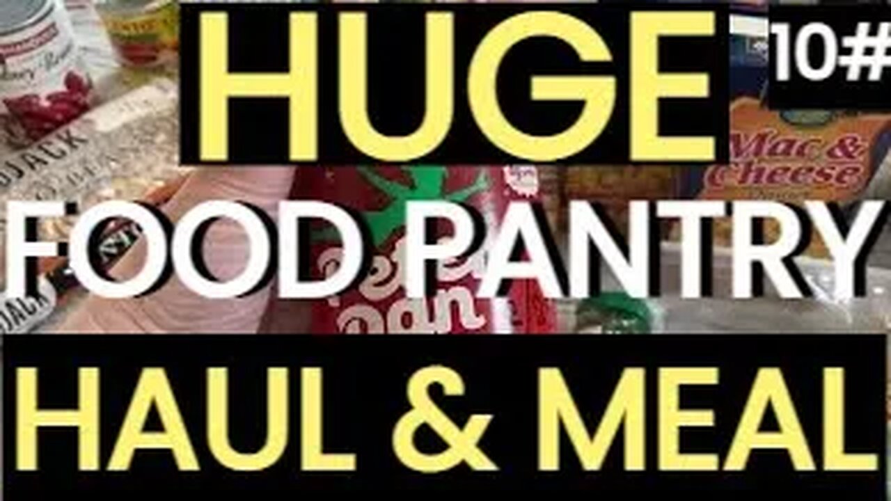 Food Pantry Haul & Food Bank Haul BLESSINGS! Frugal Living Vlog With Awesome Food Pantry Meals ENJOY