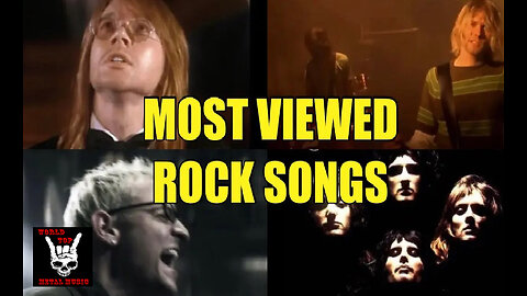 Top 50 Most Viewed Rock Songs