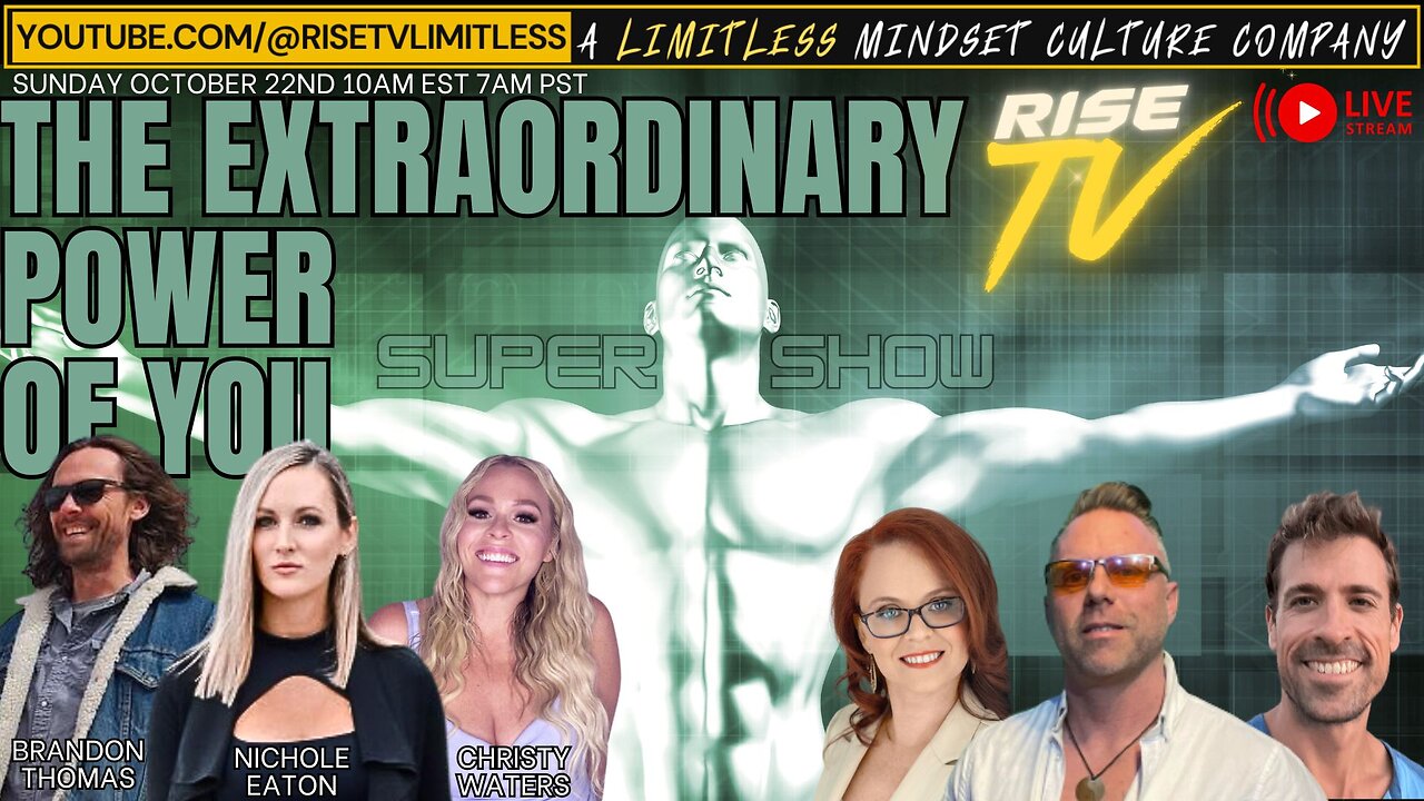 LIVE ON YOUTUBE!👇 RISE TV 10/22/23 "THE EXTRAORINARY POWER OF YOU" BRANDON | NICHOLE | CHRIST