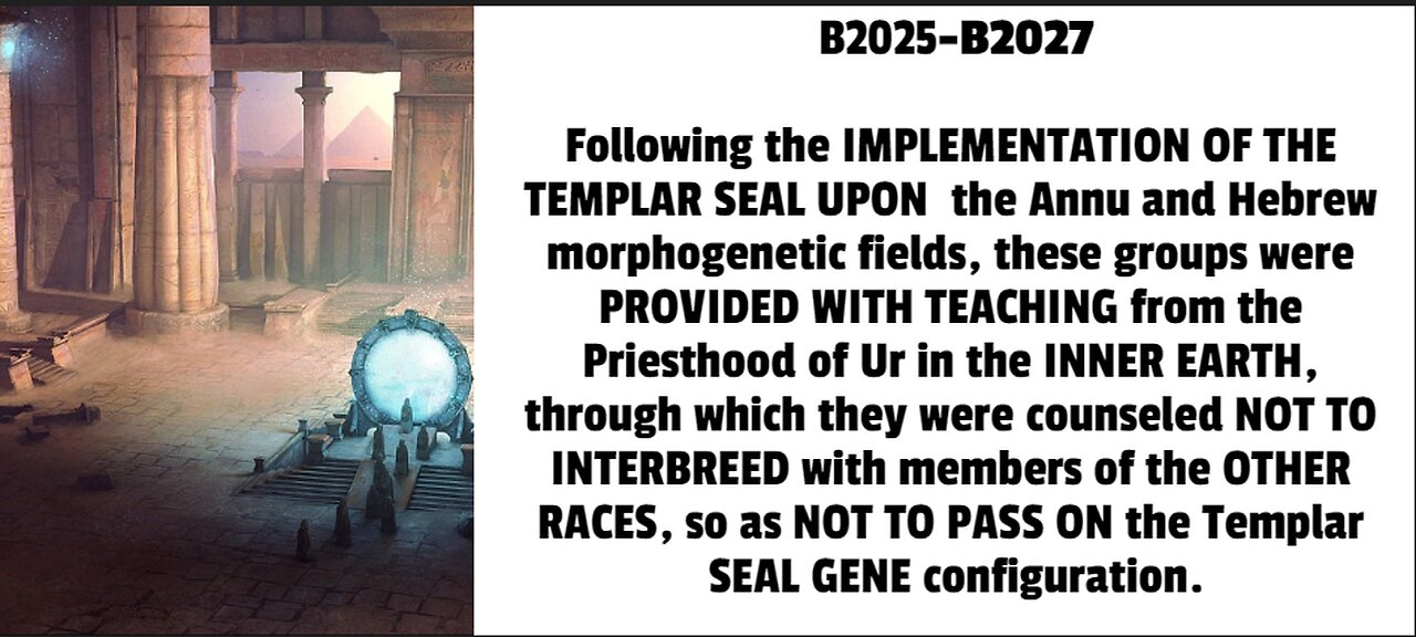 Following the IMPLEMENTATION OF THE TEMPLAR SEAL UPON the Annu and Hebrew morphogenetic fields, the