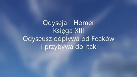 Odyseja -Homer Księga XIII audiobook