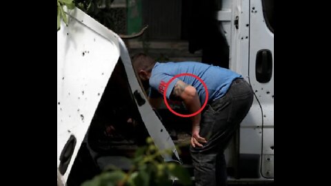 Ukraine Resident with Swastika featured on pic on Reuters