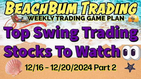 Top Swing Trading Stocks to Watch 👀 | 12/16 – 12/20/24 | AMDY ENPH ULTY BDRY SARK SRTY AEHR & More