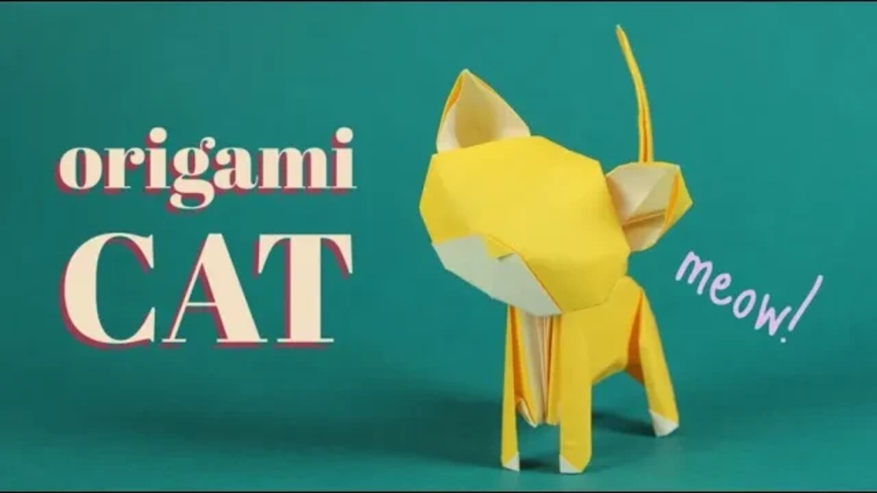 How to make an origami Little Cat (Tadashi Mori)