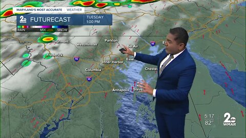 WMAR-2 News Cesar Cornejo Monday weather