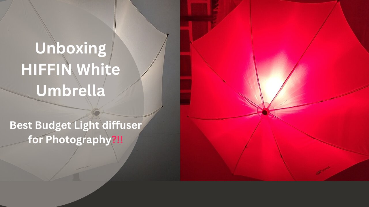 Unboxing HIFFIN White Umbrella (Budget Light diffuser)